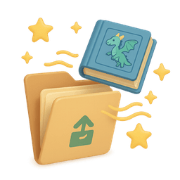 Hand holding device with completed book